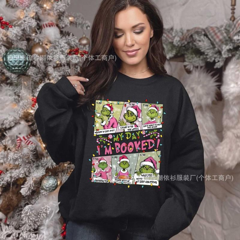 Womens Halloween Sweatshirt Cute Ghost Print Long Sleeve Pullover Casual Top