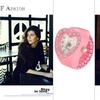 Lancardo Heart Watch Ring Adjustable Analog Ring Watch for Women Waterproof Daily Use Pink