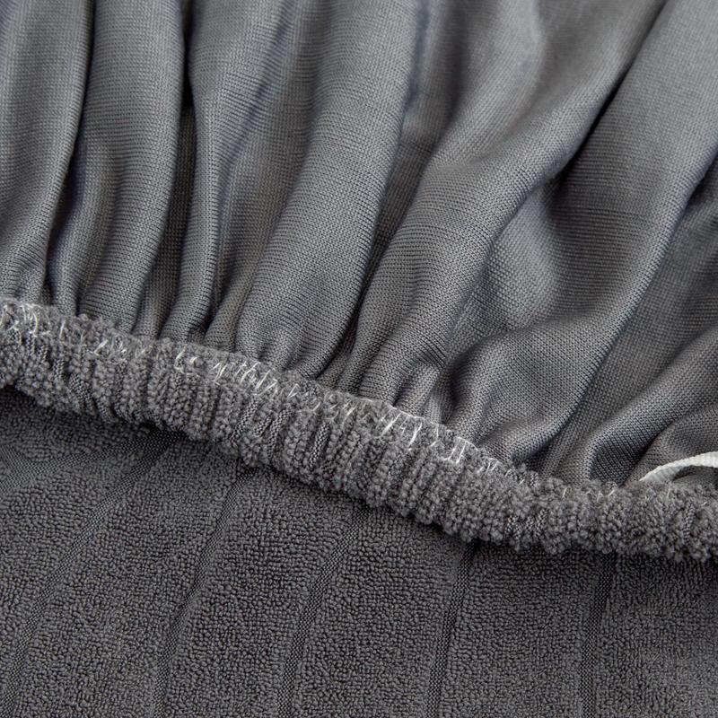 Stretchy Armchair Fitted Cover. Velvety Chair Couch Cover, Gentle Anti-Slip, High Stretchy Plain Padded Club Dining Chair Cover