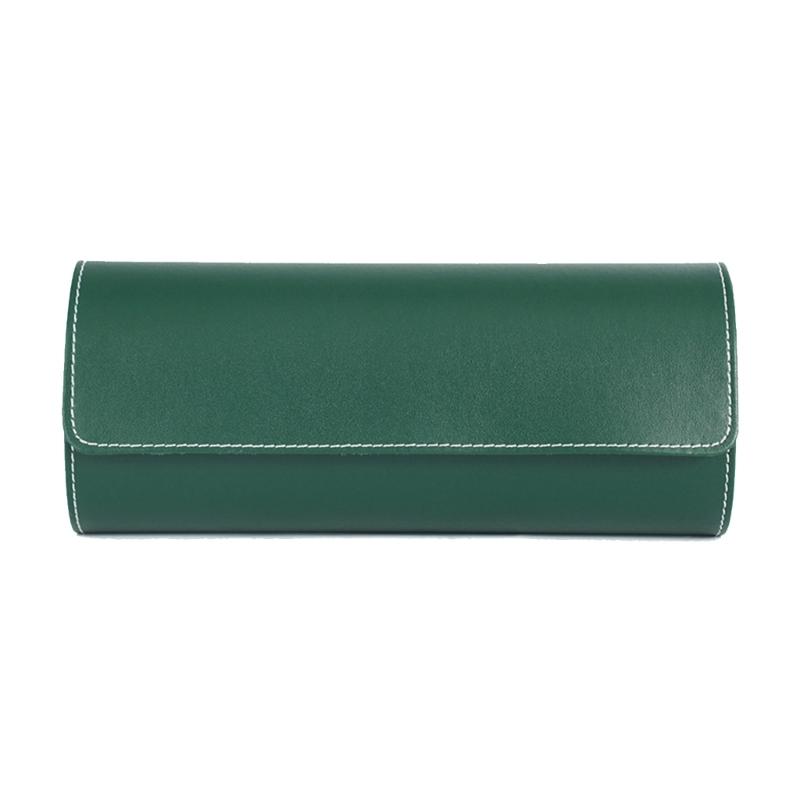 Caixa de Armazenamento Portátil para Relógios com 1/3 Compartimentos Rolo de Couro Vintage Chique para Relógios Estojo de Viagem Organizador de Bolsas para Relógio de Pulso Caixas