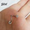 Sturdy Earring 1Pc Piercing Faux Crystal Tragus Studs