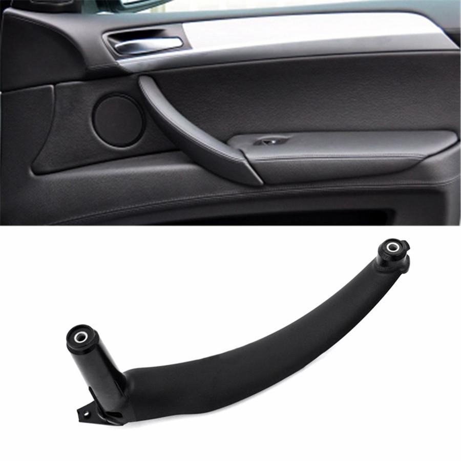 Black Right Car Interior Door Handles Inner Door Panel Handle Pull Trim Cover For BMW E70 X5 51416969402
