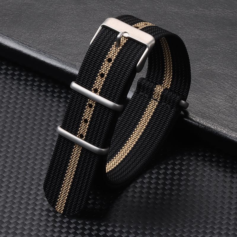 

Nylon Watch Strap 18mm 20mm 22mm Band Universal Canvas Bracelet for Men Women s Weave Wristband One Piece Loop Watch Band 22mm