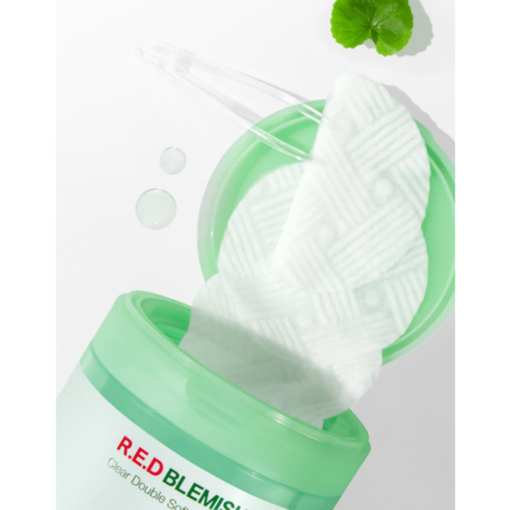 DR.G Red Blemish Clear Double Texture Pad 180ml 60pcs - Exfoliating Texture Care, Korean