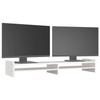 VidaXL Support de moniteur Blanc 100x27x15 cm Bois de pin solide 814025