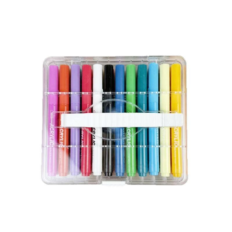 Children s Soft Tip Acrylic Marker Set, Washable & Large Ink, Perfect for Art Projects & Painting.