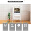1: 12 Dollhouse Accessories Mini Wooden Collection Cabinet Simulation Furniture