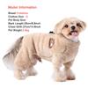 Winter Dog Clothes For Small Medium Dogs Warm Fleece Pet Jumpsuit Pajamas Yorkie Pug Nightshirt Onesie Boy Girls Puppy Overalls