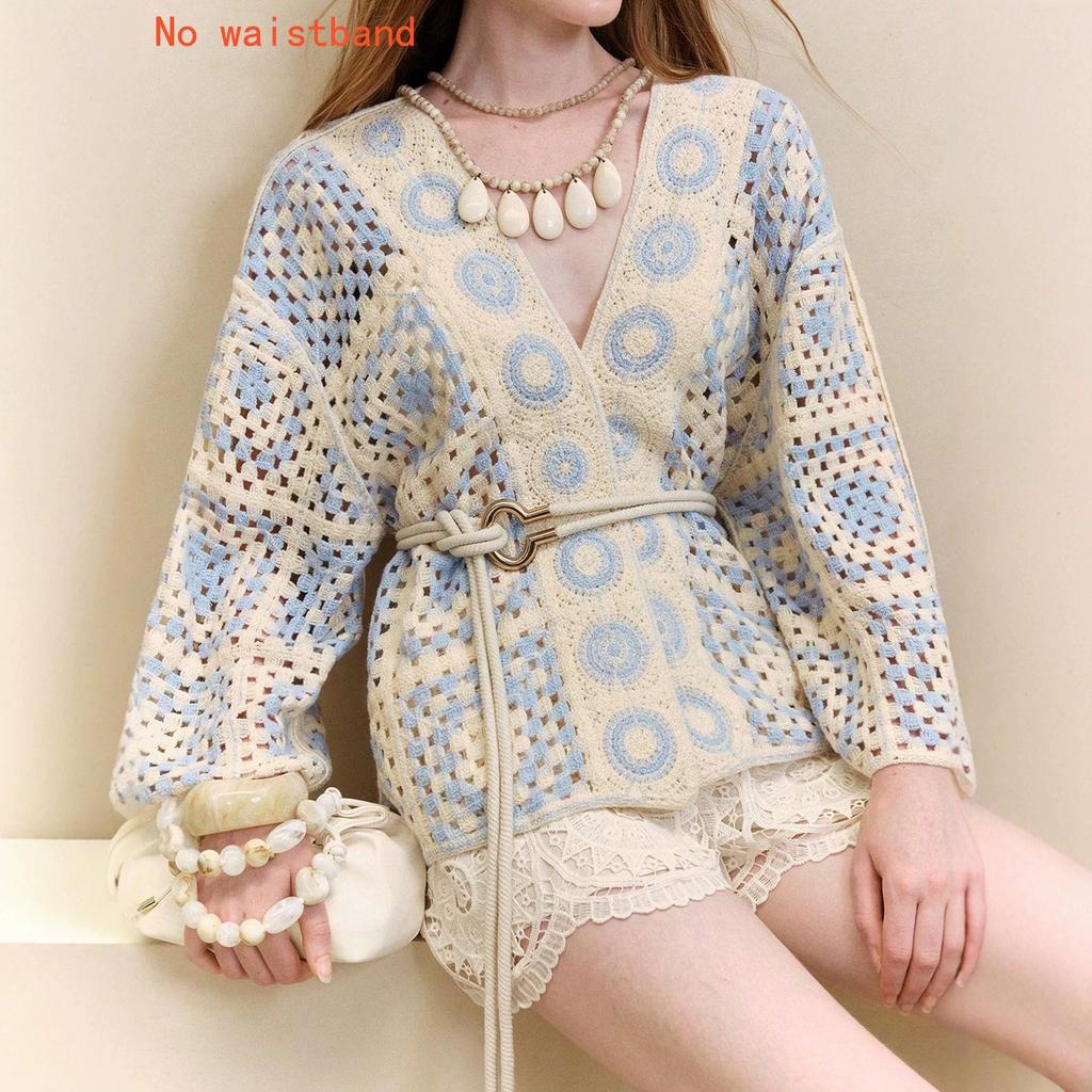 Elegant Crochet Hollow Knit Summer Cardigan for Women