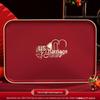 Red Festive Wedding Serving Tray for Fruit and Candy