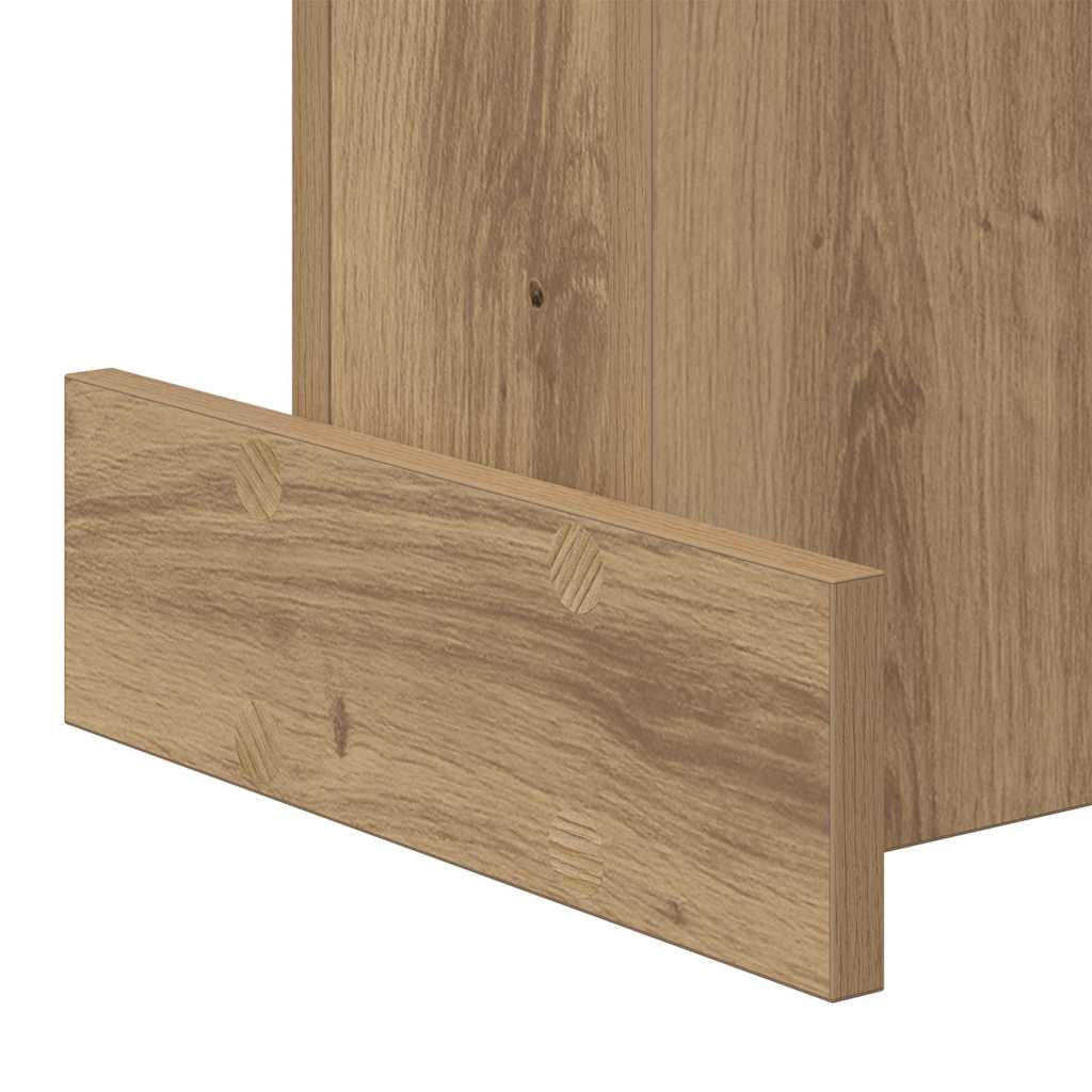 Side Table Artisan Oak 35.5 x 35 x 40 cm Wood Based Panel