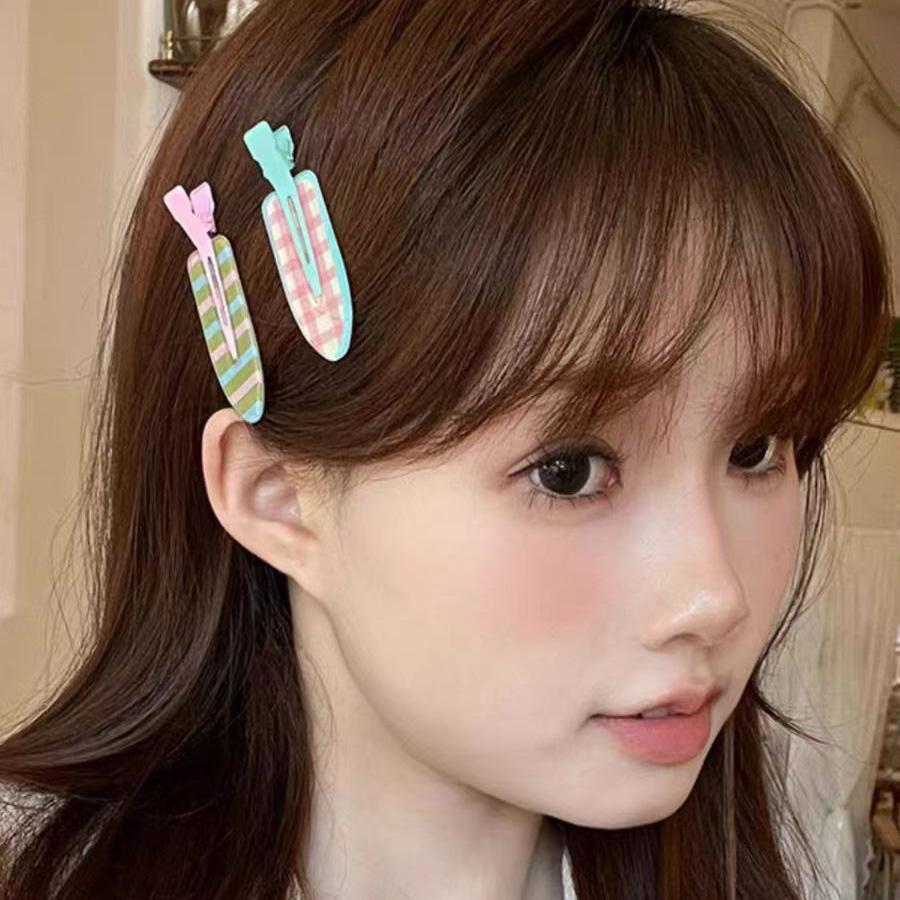 2 Stück/Packung Süße Bunte Cartoon Frucht Spurlos Haarnadeln Für Mädchen Niedliche Haarspangen Haarspangen Haarklammern Schöne Haaraccessoires