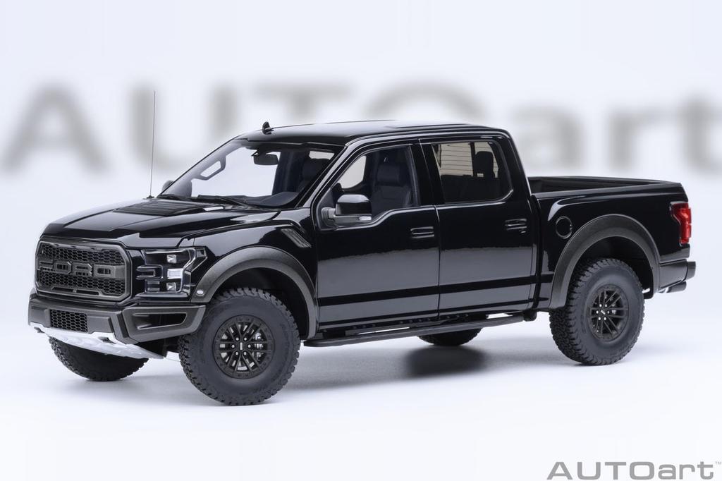 AUTOart Ford Raptor Supercrew 2019 Finished Model Kit 72947 1/18 F-150 (Metallic Black)