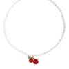 Pearl Cherry Necklace - Women's Luxury Choker, Sweet Fresh Clavicle Chain
