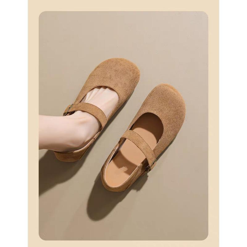 Fashion Women's 2025 New Spring Bean Shoes with Skirt Slip-on Soft Sole Mary Jane Single Shoes