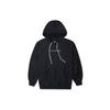 (WMNS) Logo Embroidered Loose Knit Hoodie Black Women's 10023945-A01