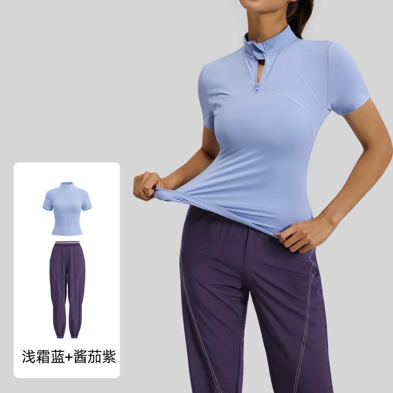 Womens Breathable Running Set Jogging Gym Fitness Activewear