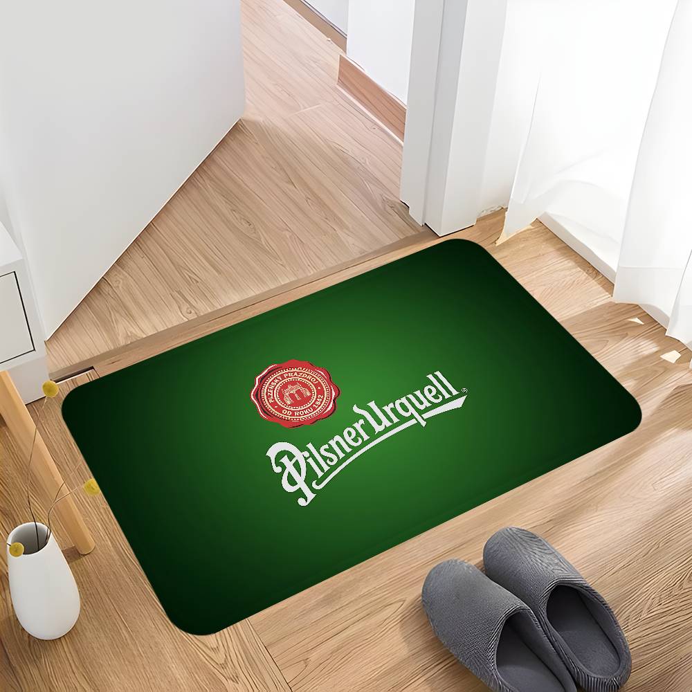 Tappetino Ingresso Birra P-Pilsner Urquell Stile Nordico Tappetino Casa Bagno-WC Tappetini Camera da Letto Hotel Tappetino Decorativo