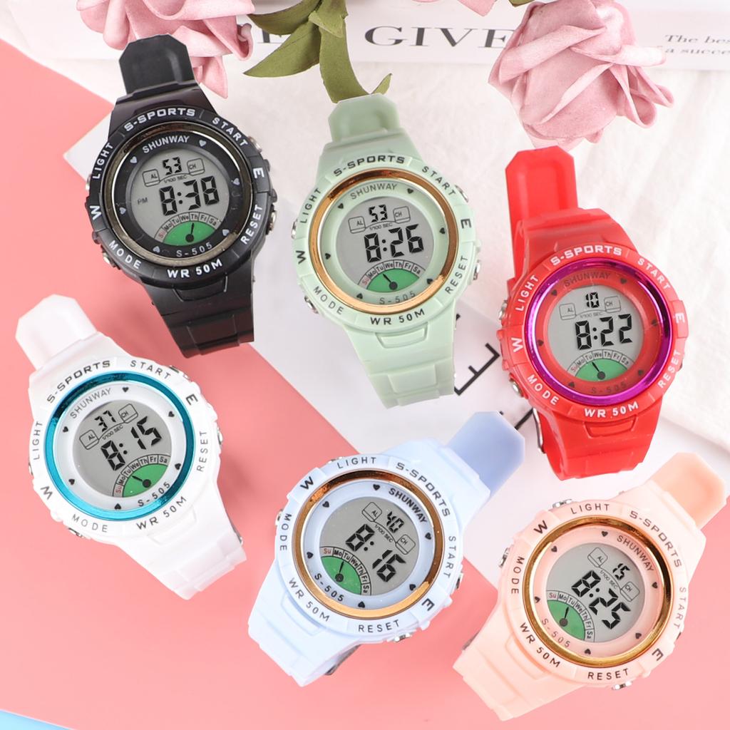 Children Watch Electronic Cook Girl Fashion Wristwatch 50m Waterproof Boys Student Sports digital Watches Alarm Clock gift