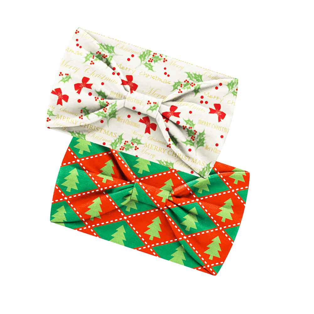 Cross-Border Christmas Print Yoga Waist Headband - 15CM Wide, High-Elastic, Sweat-Absorbing Hair Tie