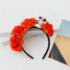 Halloween Decor Halloween Hair Hoop Exaggerated Gothic Flower Hairband Skull Head Headband  Party