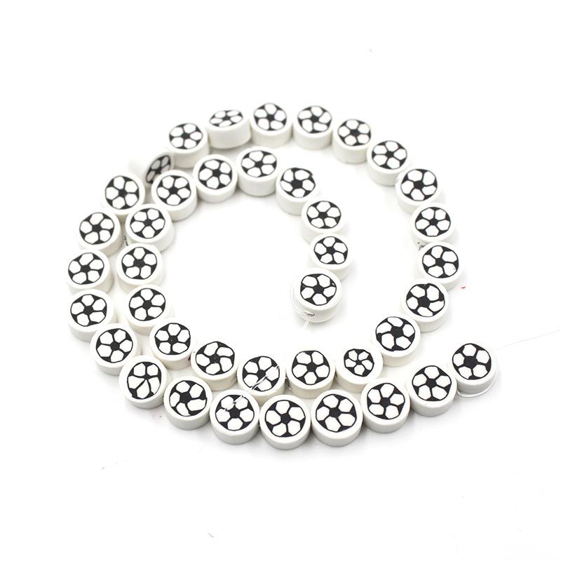 Soft Pottery Beads Beaded Handmade Materials Diy Jewelry Accessories Mobile Phone Chain Bead Separation Mixed Color Soft Pottery Loose Beads