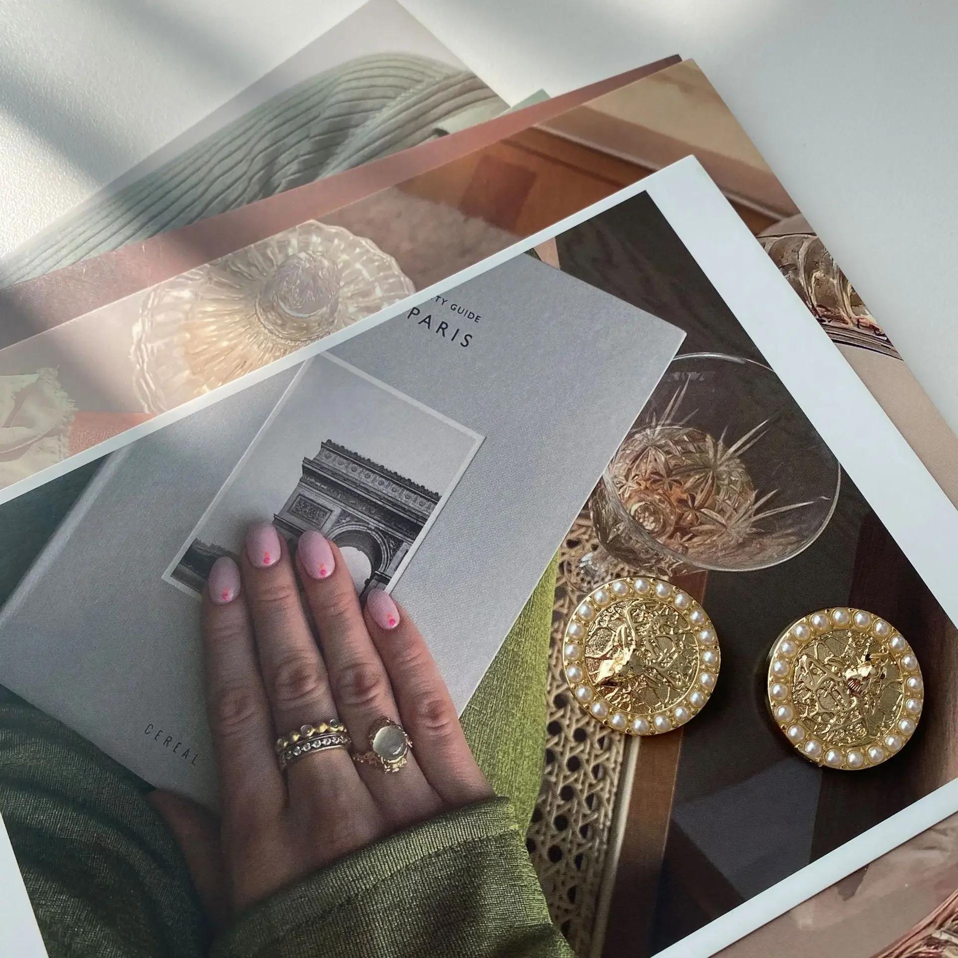 

5 шт. модных пуговиц в виде оленя 18/23 мм золотистого цвета, металлические пуговицы в виде головы оленя, аксессуары для шитья одежды своими руками 18mm золотой