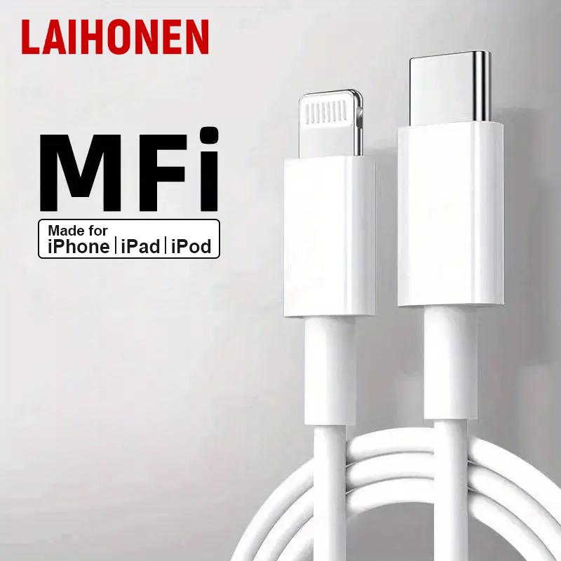 

MFi LAIHONEN 1pc 2pcs Type C To Lightning Cable Fast Charging Suitable for 13 charger USB Type C suitable 1m