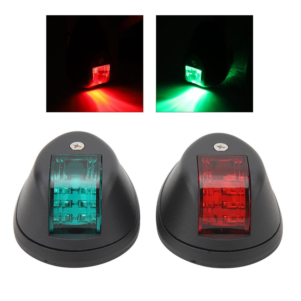 1 Pair LED Navigation Light Professional Alarm Indication Navigation Signal Light for Boat Yacht  12V 2W