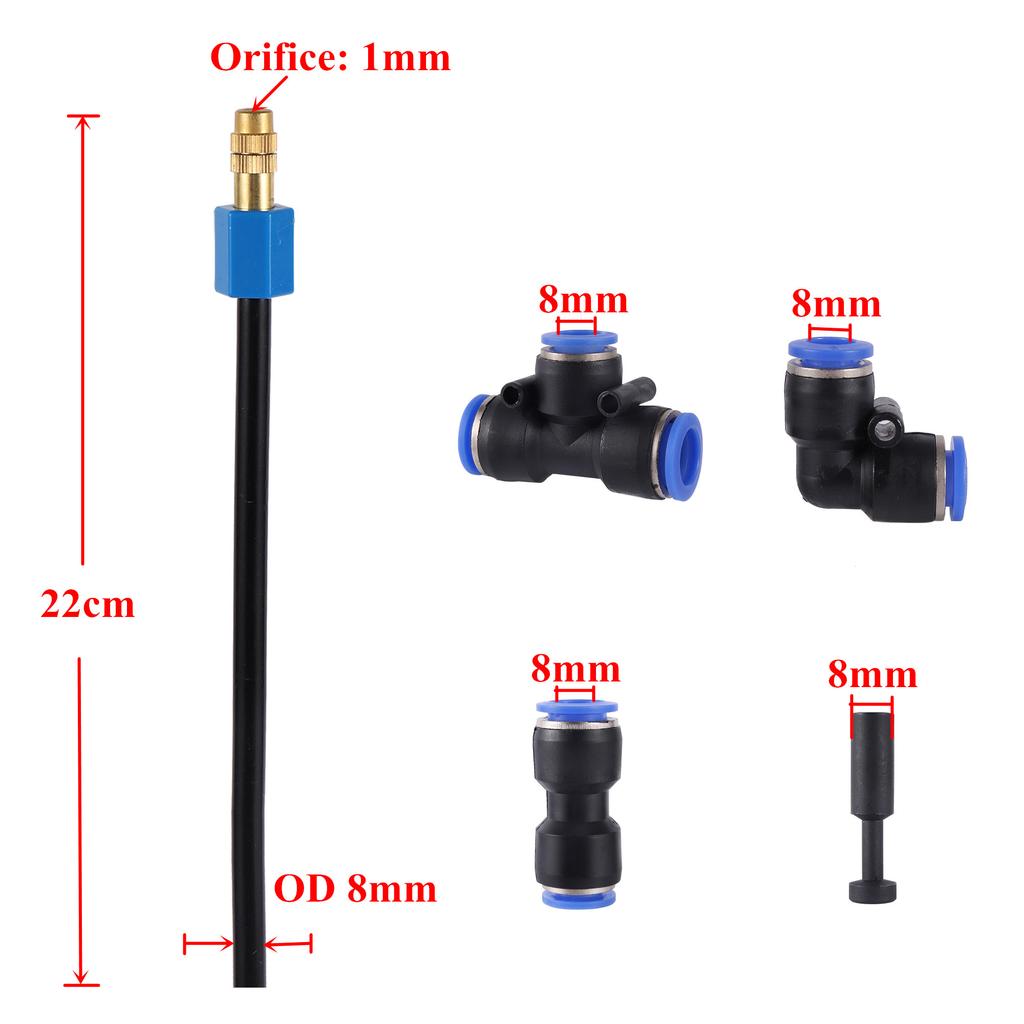 Free Bending Atomization Nozzle Adjustable Atomization Nozzle Irrigation Sprayer Greenhouse Humidification Atomization Nozzle