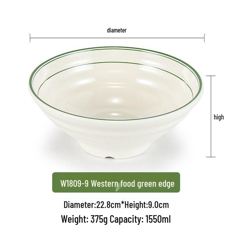 Pink Melamine Ramen Bowl - Creative Conical Hat Design, Imitation Porcelain, Large for Beef Noodle Soup and Mala Tang.