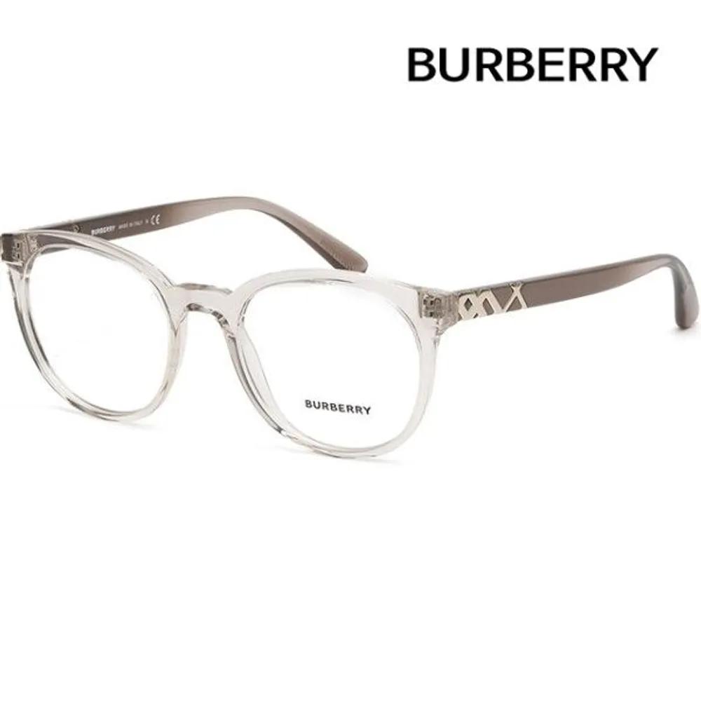 

[Burberry] Eyeglass Frames BE2250 3685 Clear Horn-rimmed Round Fashion Check Decoration