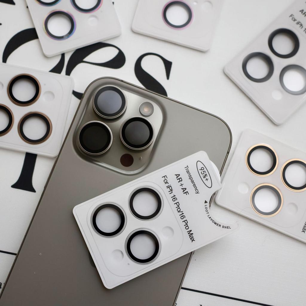 The lens film is suitable for Apple 16promax monochrome 17 positioning plate 15Pro metal ring AR anti-reflection 15promax.