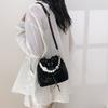 Fashionable 2024 Street Style Pu Chain Bucket Bag For Women With Quilted Stitching