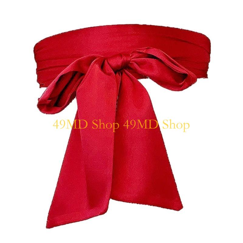 49MD 250cm Bowknot Waist Belt Dress Decoration Waist Strap Women s Skirt Waistband Long Ribbon Bowknot Wide Belt Girdle красный