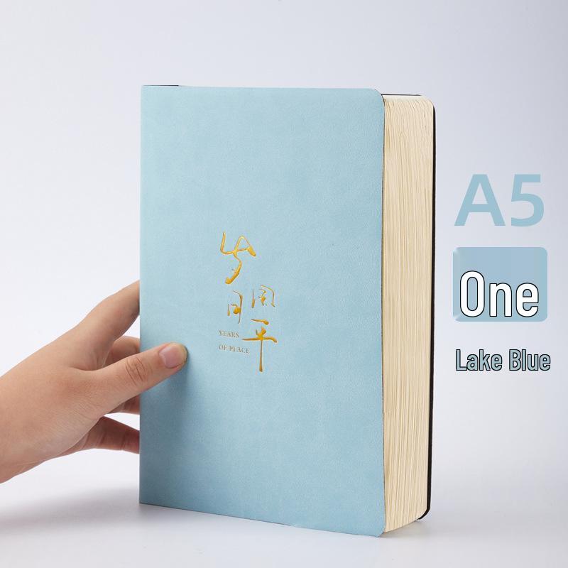 Premium Soft Leather A5 Notebook - Thick Artistic Diary for College Students