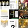 6/8/12Pc Hanging Floating Candles with/without Remote Flameless Flickering Taper Candles Dripless Handheld LED Candles Lights