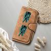 Astronaut Print Long Purse Forever Casual Fashion Travel Card Holder Zipper Wallet 