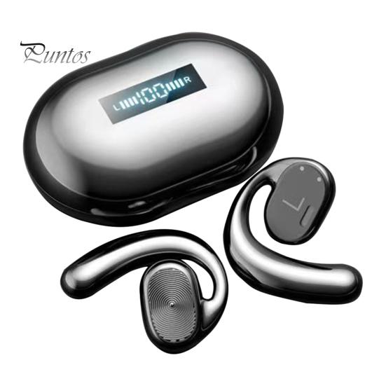 

J99 беспроводные наушники с высокой точностью и интеллектуальным шумоподавлением, легкие, совместимые с Bluetooth5.0, стереонаушники-вкладыши с креплением на ухо для бега чёрный