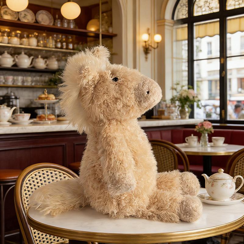 New Horse Near Canterneigh Pony Plush Lovely Doll Kawaii Animal Accompany Toy Soft Pillow Gift Kids Big Children