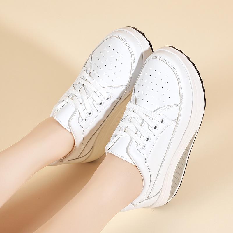 Damen-Neue Rocking-Schuhe: Dicksohlige, Übergröße, Leichte & Vielseitige Reise-Laufschuhe - Lässig & Bequem.