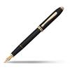 Cross Townsend Fine Nib Fountain Black Officially Imported 576-F Pen, Lacquer,
