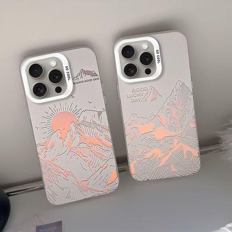 Rizhao Jinshan Laser Color Silver Shell Suitable for Apple 16 15 14pro Mobile Phone Case 15promax13 12 11X