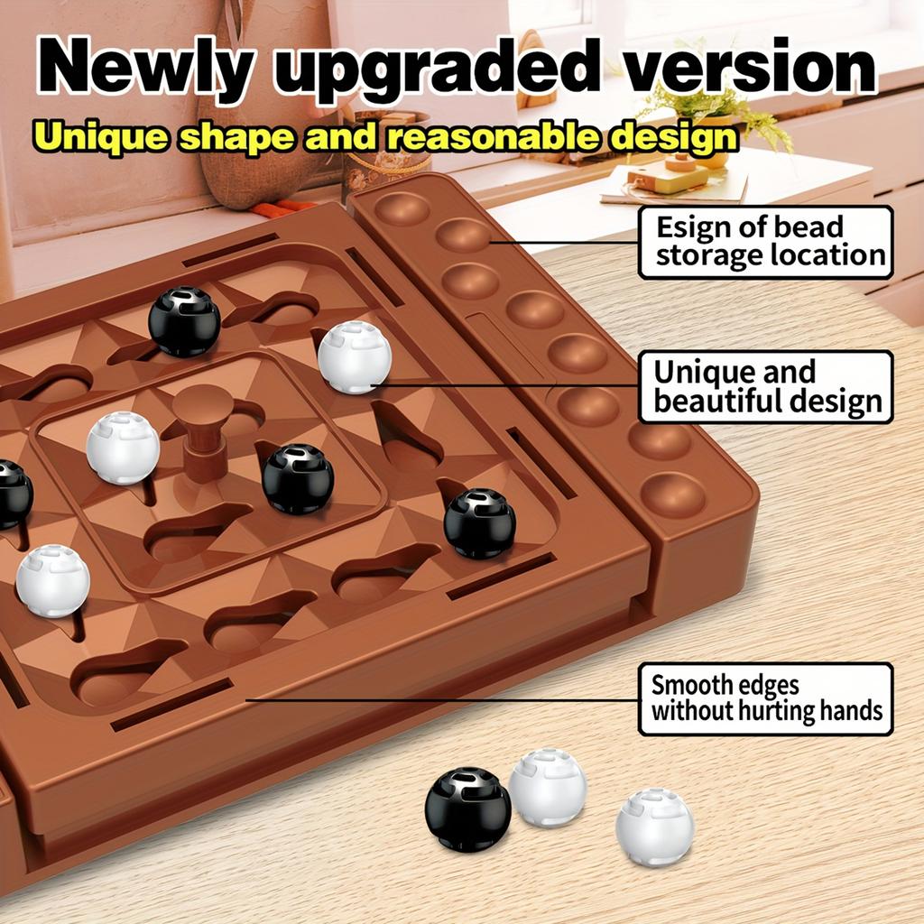 Children's Track Chess Game,Chess Piece Connection Thinking Training, Parent Child Mutual Educational Toy