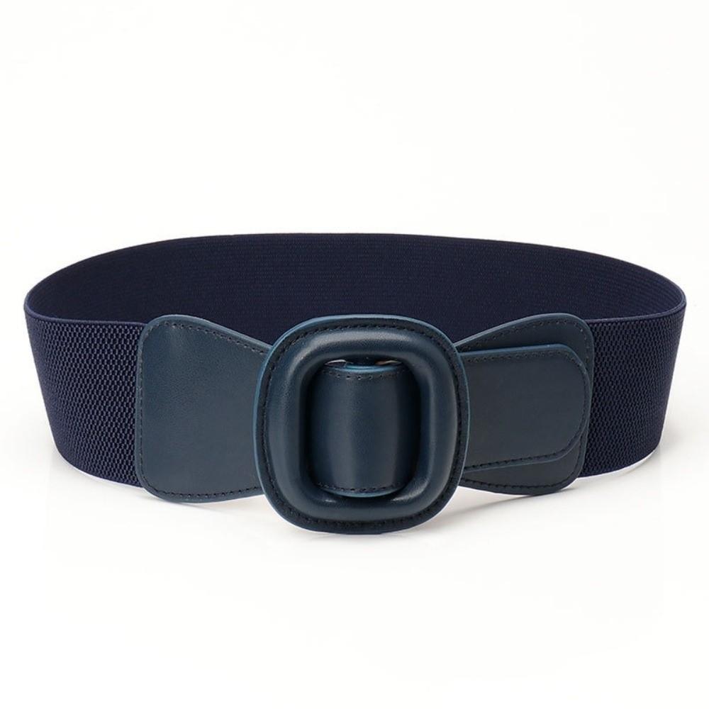 Casual Waistband Leather Buckle Waist Strap Fashion Women s Elastic Belt  Women