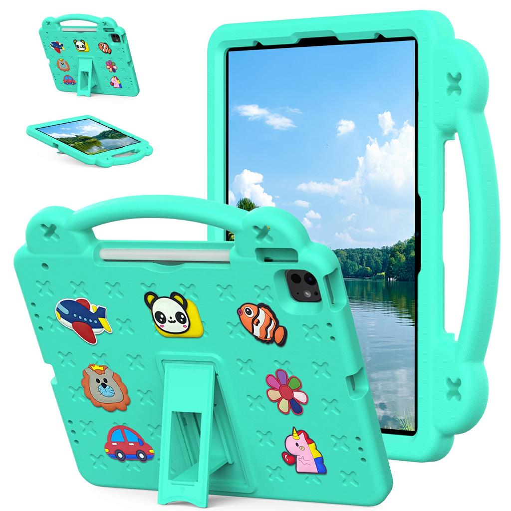 Für iPad Pro 13 (2024)/Air 13 (2025)/(2024)/iPad Pro 12.9 (2022)/(2021)/(2020)/(2018) Hülle für Kinder, EVA-Tablet-Abdeckung