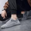 One-pedal Men's Shoes Summer Breathable Fly-woven Sports Board Shoes Men's Versatile Black Socks Shoes Non-slip Mesh Casual Shoes