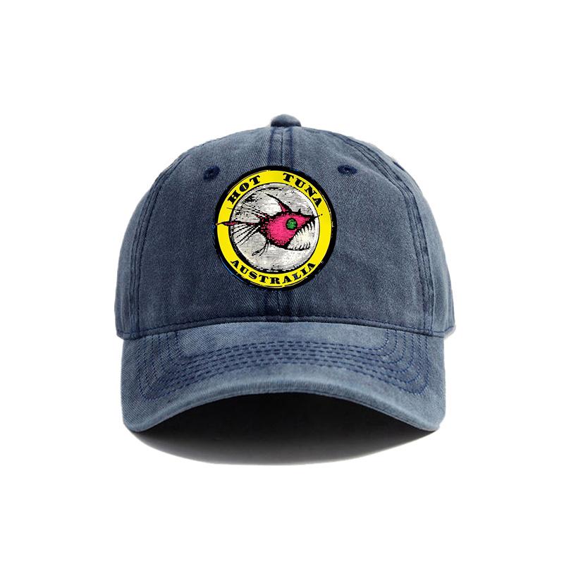 

Hot Tuna Surf Baseball Cap Distressed Hats Cap Unisex Retro Outdoor Summer Adjustable Surfer Beach Hat