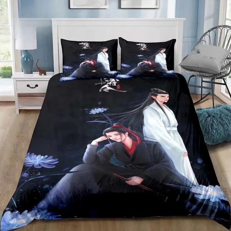 The Untamed Xiao Zhan Wang Yi Bo Bedding Set Single Twin Full Queen King Size Bed Set for Adult Kid Bedroom