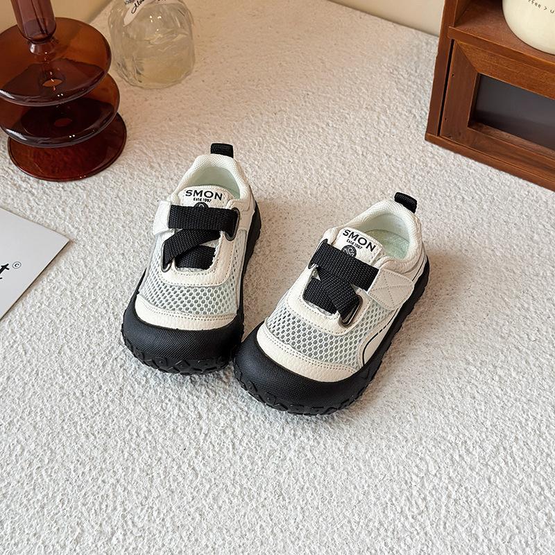 Children's sports shoes 2025 summer new girls mesh shoes baby soft sole boys breathable mesh shoes functional shoes